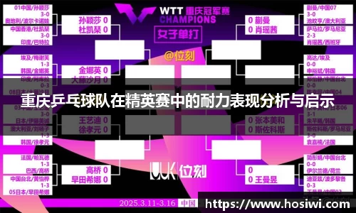 重庆乒乓球队在精英赛中的耐力表现分析与启示